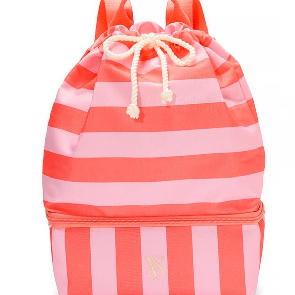 NWT Victoria's Secret Cooler Beach Bag Backpack - Picture 2 of 5